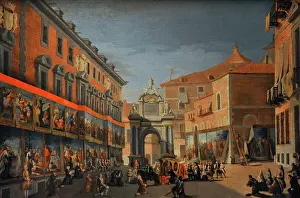 Attributed Prints: Triumphal Arch of Santa Maria (Saint Mary) in Calle Mayor