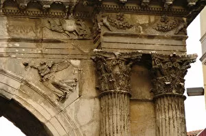 Triumphal Arch of the Sergii. Pula. Croatia