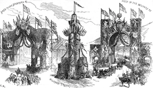 Images Dated 27th December 2004: Triumphal Arches in Chatham, Great Britain, 1875