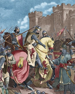 Triumphal entry of Ferdinand III (c.1201-1252) in Seville a Triumphal entry of Ferdinand III (c.1201-1252) in Seville a