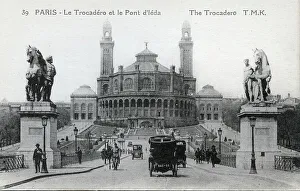 Pont Prints: The trocadero and Pont d'leda, Paris, France