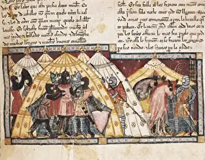 Benito Prints: Trojan War. Antenors captivity. Fol. 69r of