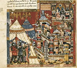 Benito Prints: Trojan War. Greek camp and city of Troy. Fol