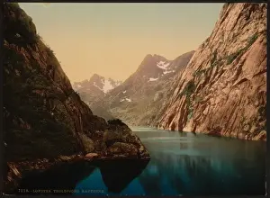 Lofoten Prints: Troldfjord (i. e. Trollfjord), Raftsund, Lofoten, Norway