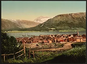 Tromso, with Tromstind, Troms, Norway Tromso, with Tromstind