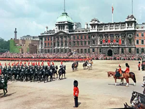 Trooping the Colour at Horseguards Parade, London