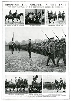 Images Dated 29th May 2019: Trooping the Colour in Hyde Park, 1919