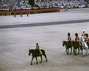 Trooping the Colour - the Queens last ride