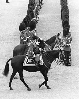 Trooping the Colour - the Queens last ride