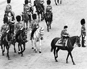 Trooping the Colour - the Queens last ride