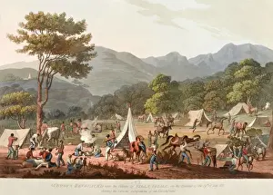Shewing Prints: Troops Bevouacked near the Village of Villa Velha