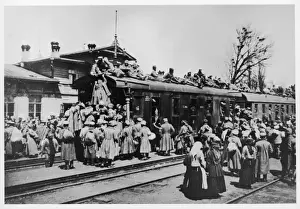 Troops Boarding Train