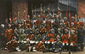 Standards Prints: Troops of British Empire Indian Contingent