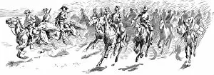 Images Dated 8th July 2004: US Troops chasing Apache Indians; Arizona, 1887