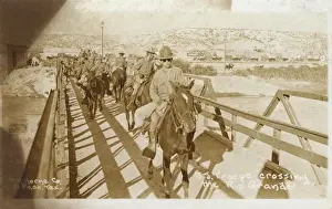 Pontoon Prints: US Troops crossing Rio Grande into Mexico