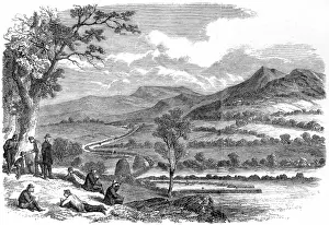 Troops crossing the Shanandoah River; American Civil War