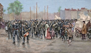 Images Dated 17th June 2005: Troops destined for the Dutch colonies in India. 19th centur
