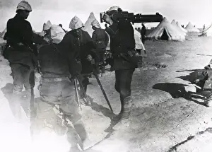 Assembling Prints: Troops at an encampment, Palestine, WW1