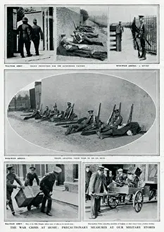Waltham Prints: Troops protecting Britains gunpowder factories 1914