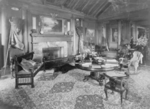 Trophy room at Sagamore Hill, summer home of President Theod