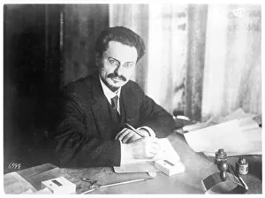 1879 Collection: Trotsky at Desk