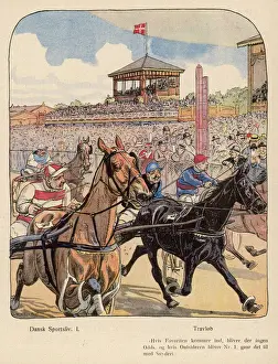 Trotting Prints: Trotting with Sulky 1914