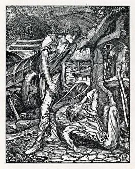 Quarterly Prints: The Troubling of the Waters drawn by Laurence Housman