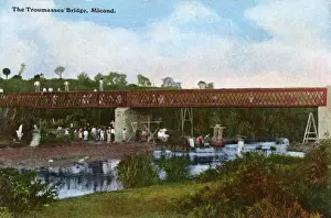 Caribbean Prints: Troumasse River Bridge, Micoud, St Lucia, West Indies