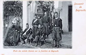 Bugler Prints: Troup of Border Guards - Beirut, Lebanon