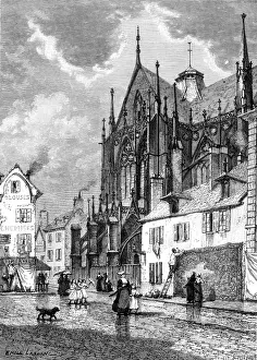 Troyes Prints: Troyes, France - Eglise de Saint-Urbain