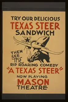Roaring Prints: Try our delicious Texas steer sandwich, then see the rip roa