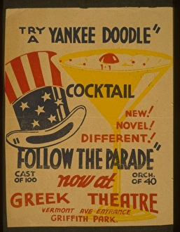 Try a Yankee Doodle cocktail - New! Novel! Different! - Foll Try a Yankee Doodle cocktail - New! Novel! Different! - Foll