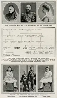 Bulgaria Prints: Tsar Ferdinand I of Bulgaria and family
