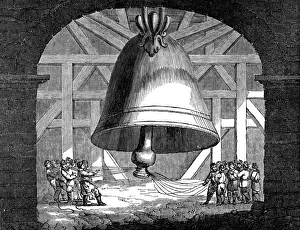 1834 Prints: Tsar Kolokol, or King of bells, Moscow, Russia, 1834