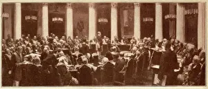 Officials Prints: Tsar Nicholas II attending a meeting of the Imperial Council