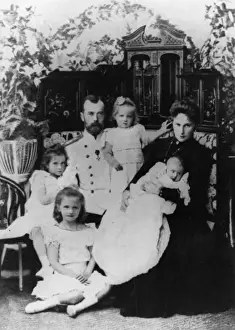 Tsar Nicholas II with family
