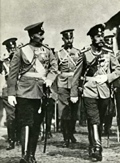 Images Dated 12th September 2011: Tsar Nicholas II and Kaiser Wilhelm II