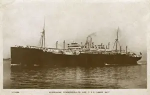 Steamship Prints: TSS Largs Bay, steamship of the Australian Commonwealth Line