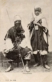 Sahara Collection: Tuareg Tribesmen - Sahara - West Africa - with spears