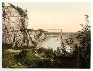 Chepstow Prints: Tubular Bridge, Chepstow, England