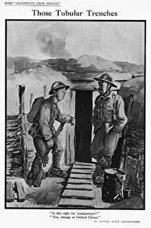 Tubular Prints: Those Tubular Trenches, by Bairnsfather