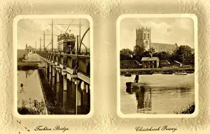 Tuckton Bridge and Christchurch Priory, Dorset