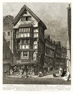 Tudor houses on the corner of Chancery Lane Tudor houses on the corner of Chancery Lane