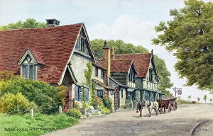 Leaded Collection: Tudor houses at Rottingdean, near Brighton, Sussex
