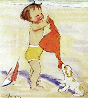 Dog Pup & Child
