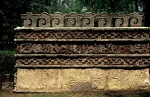 Mesoamerican Collection: Tula. Coatepantli or Serpent Wall