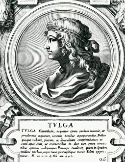 Lithographies Collection: TULGA (6th centuryI). Visigothic King of Hispania