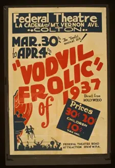Holly Wood Prints: The tuneful musical hit! Vodvil frolic of 1937 - direct from
