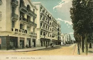 Images Dated 22nd February 2016: Tunis, Tunisia - Avenue Jules-Ferry