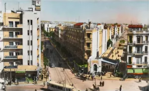 Tunis Prints: Tunis, Tunisia - Town View - Place Anatole France